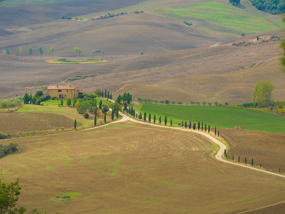 Tuscan landscape in fall