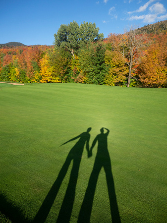 Big Spruce golf course shadows