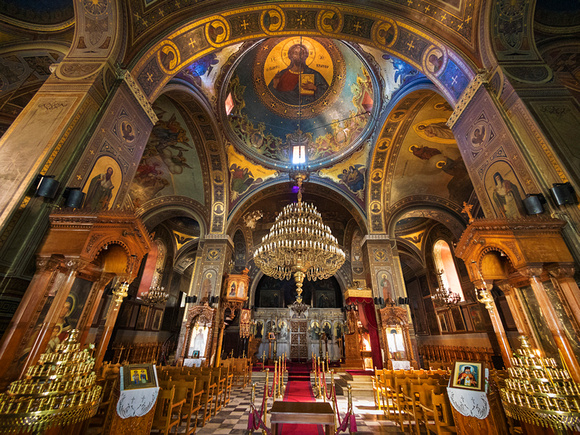 Byzantine church interior
